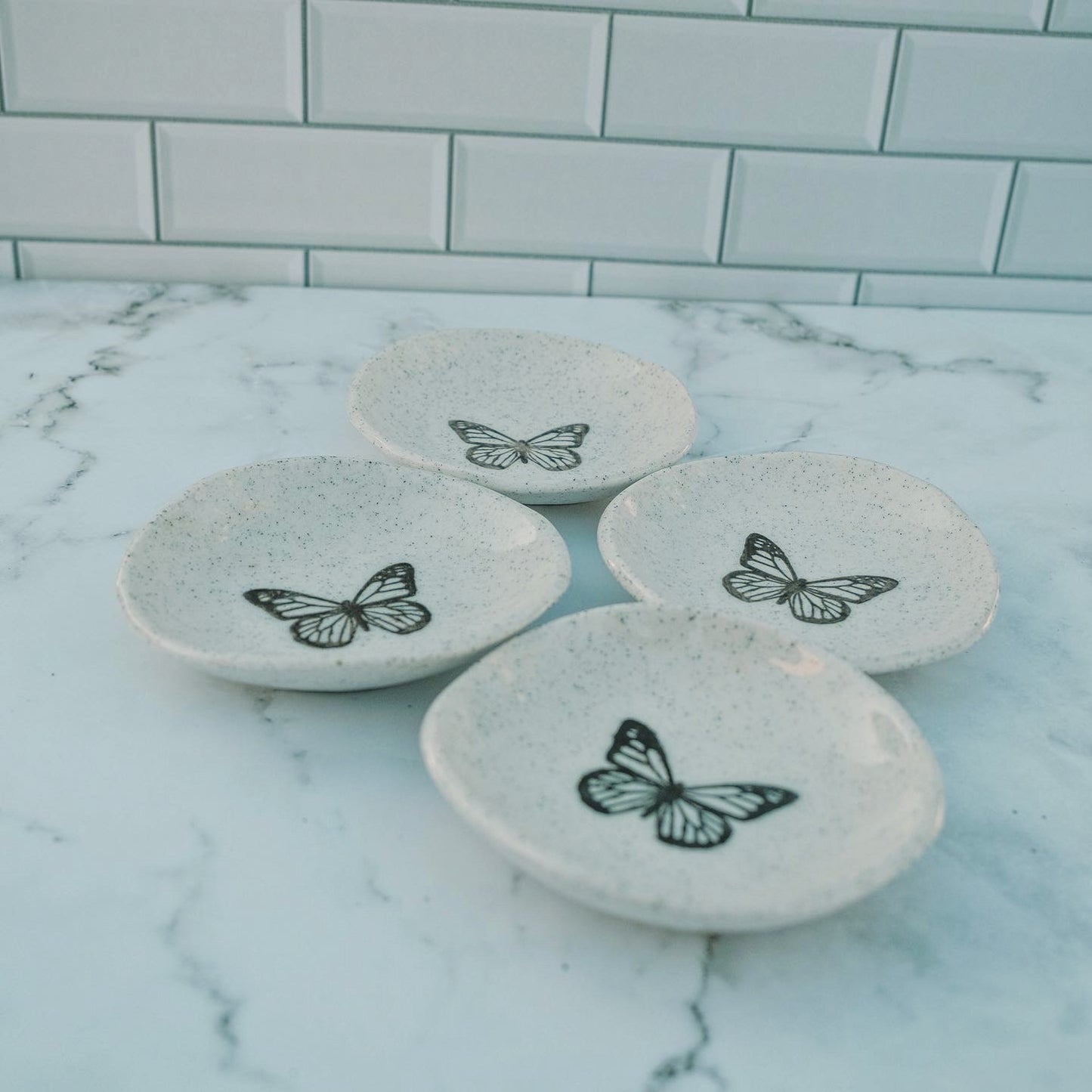 Speckled Butterfly Dishes