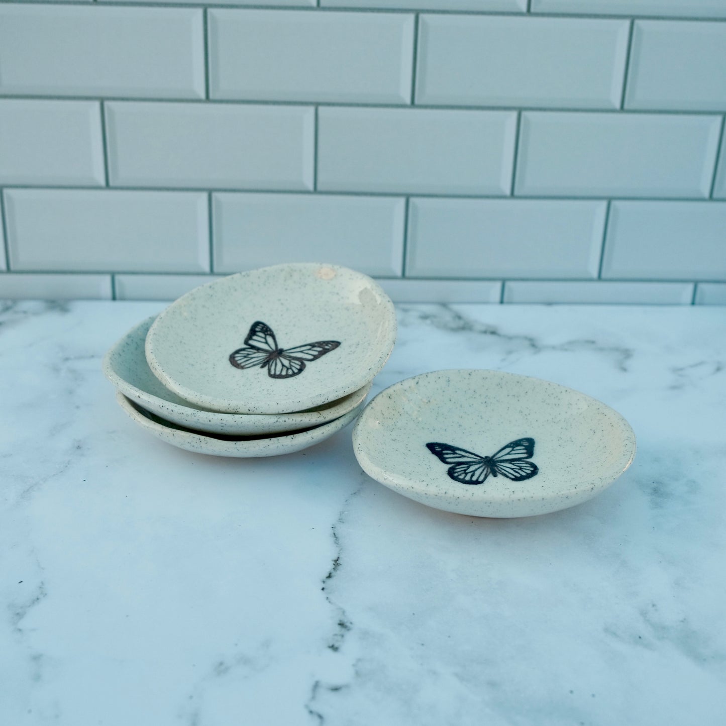 Speckled Butterfly Dishes