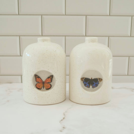 Butterfly Dew Drop Vases