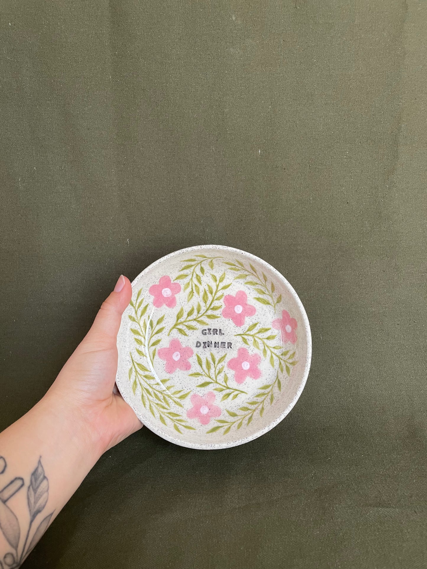 Floral 'Girl Dinner' Dish