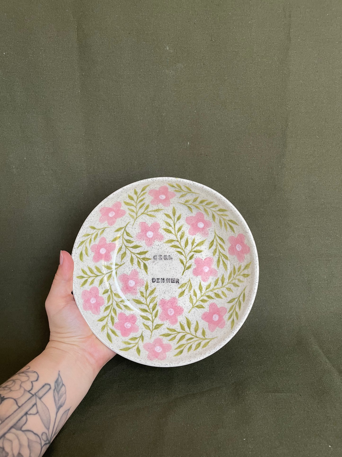 Floral 'Girl Dinner' Dish